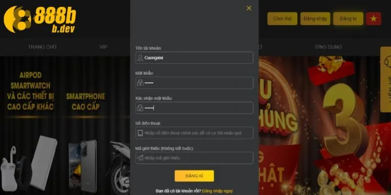 Hướng Dẫn Đăng Nhập 888b – Khởi Đầu Hành Thử Sức Kho Game 3 Bật mí quy trình đăng nhập vào cổng cược 888b